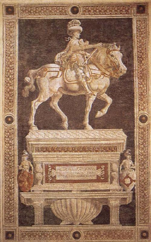 Andrea del Verrocchio Reiterportrat of Niccolo there Tolentino oil painting image